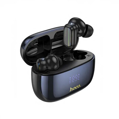 Bežične slušalice HOCO s kućištem za punjenje - crne