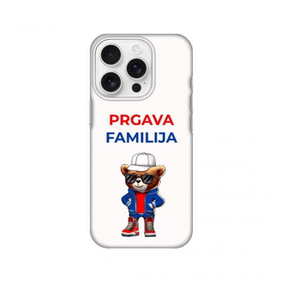 Silikonska maskica za iPhone - Teddy prgava familija